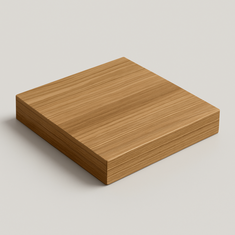 Столешница шпон дуба на основе ВЛАГОСТОЙКОГО МДФ (Квадратная) Натуральный