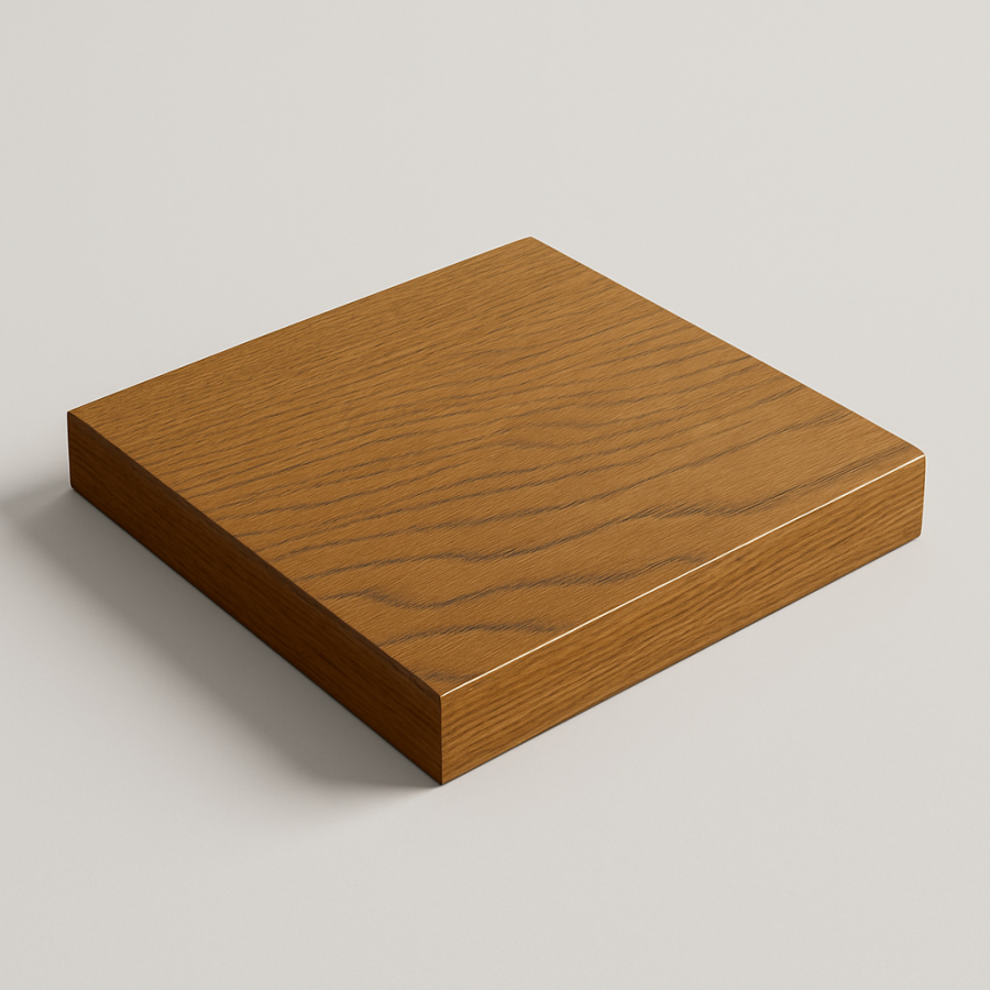 Столешница шпон дуба на основе ВЛАГОСТОЙКОГО МДФ (Квадратная) Дуб Ирландия