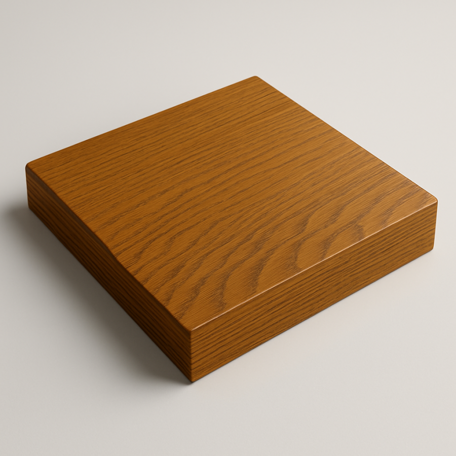 Столешница шпон дуба на основе ВЛАГОСТОЙКОГО МДФ (Квадратная)