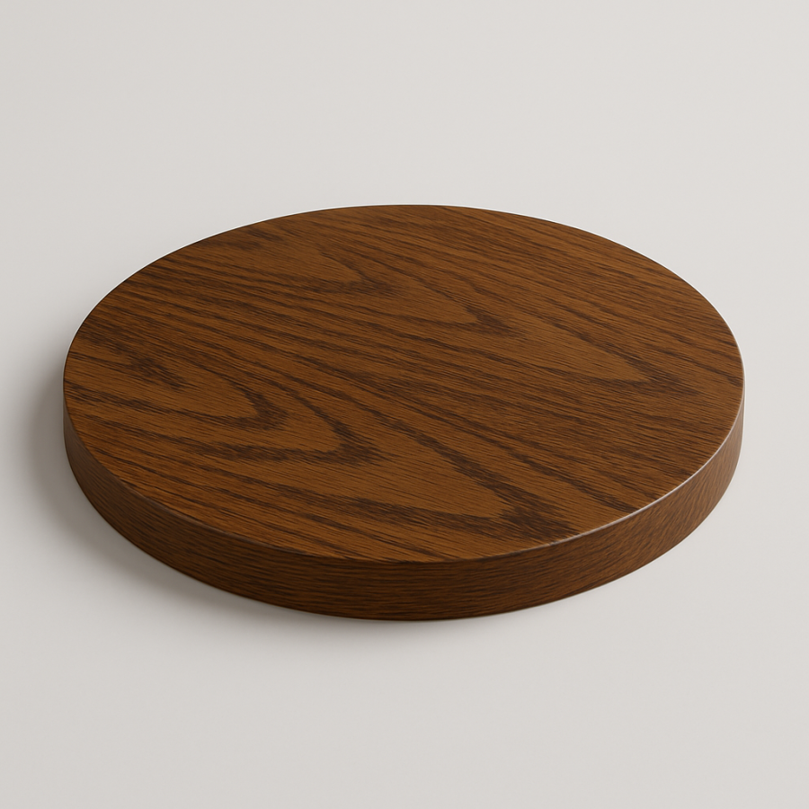 Столешница шпон дуба на основе ВЛАГОСТОЙКОГО МДФ (Круглая)