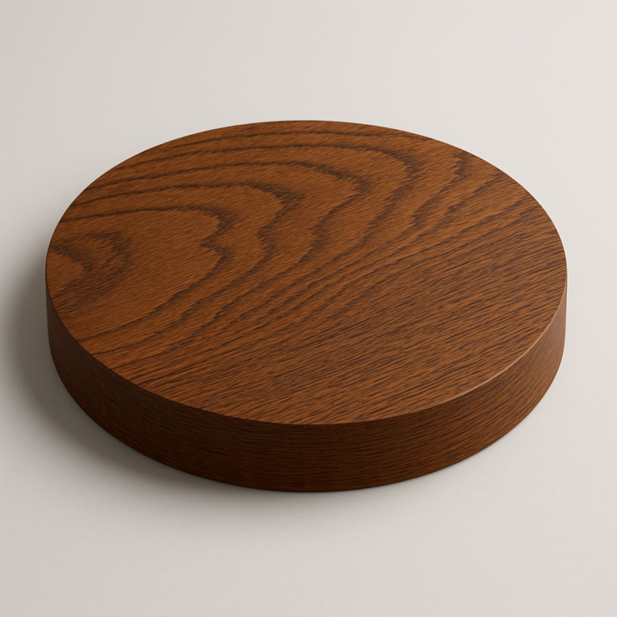 Столешница шпон дуба на основе ВЛАГОСТОЙКОГО МДФ (Круглая)