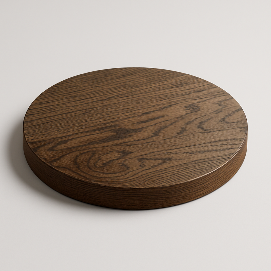 Столешница шпон дуба на основе ВЛАГОСТОЙКОГО МДФ (Круглая)