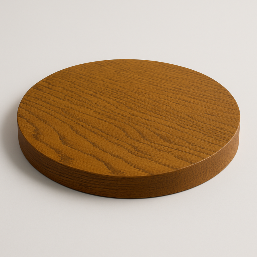 Столешница шпон дуба на основе ВЛАГОСТОЙКОГО МДФ (Круглая)