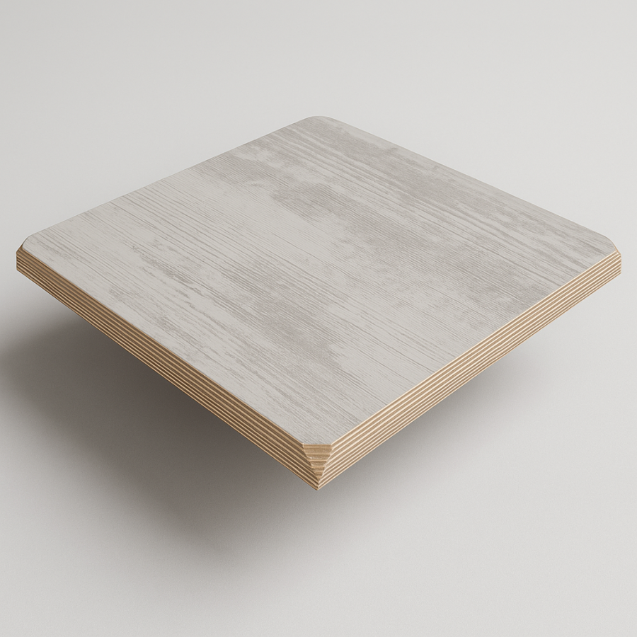 Столешница HPL на основе фанеры влагостойкая - толщина 19 мм (квадратная)