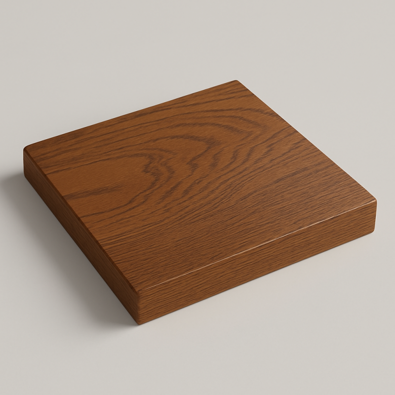 Столешница шпон дуба на основе ВЛАГОСТОЙКОГО МДФ (квадратная)