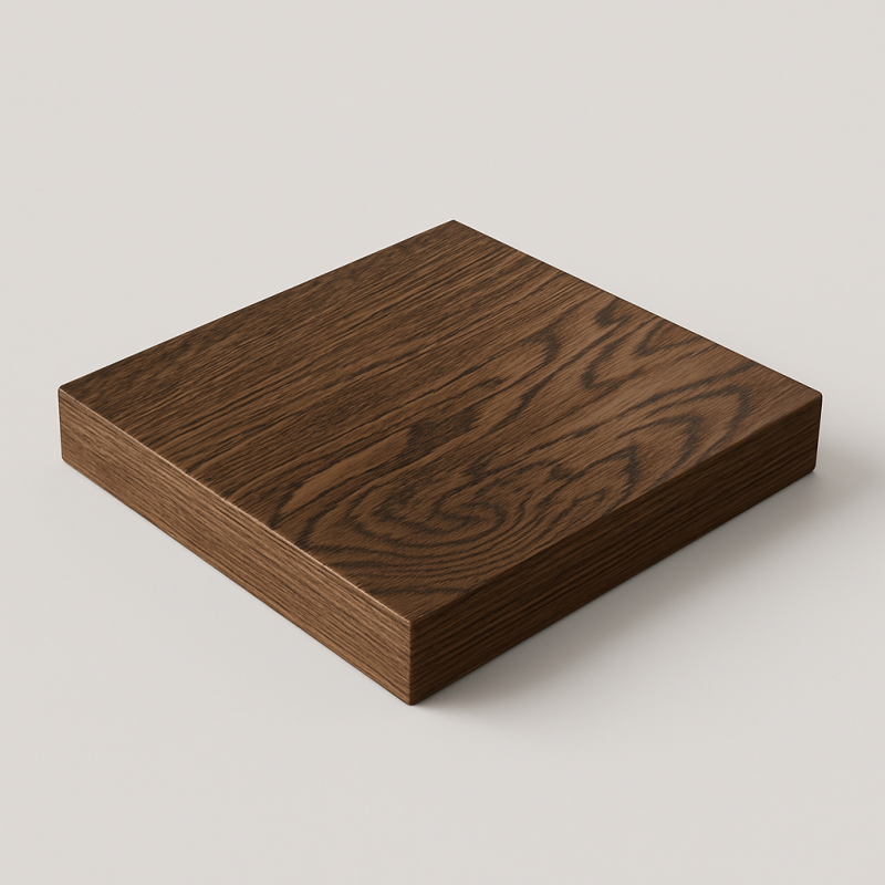 Столешница шпон дуба на основе ВЛАГОСТОЙКОГО МДФ (квадратная)