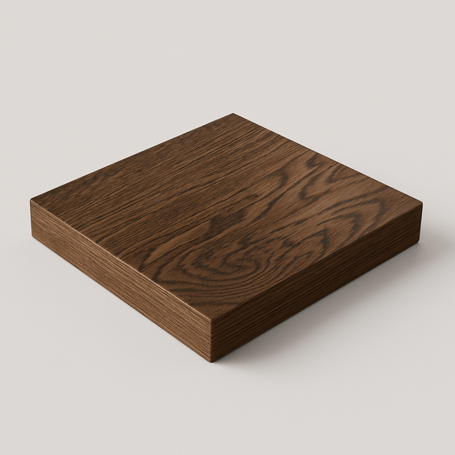 Столешница шпон дуба на основе ВЛАГОСТОЙКОГО МДФ (квадратная)