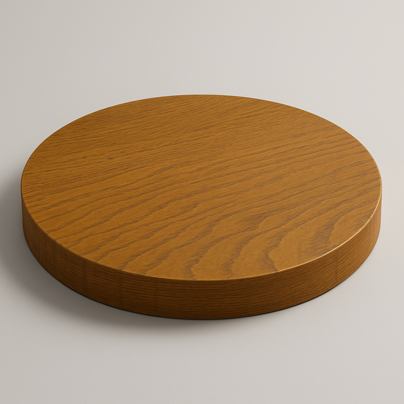 Столешница шпон дуба на основе ВЛАГОСТОЙКОГО МДФ (круглая)